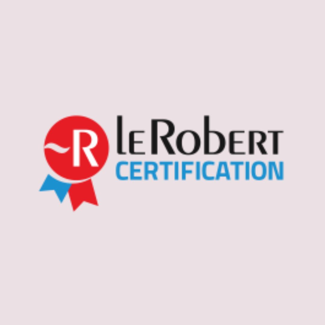 Logo de la certification le Robert.
