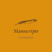 Logo Manuscripte Correction (fond jaune)